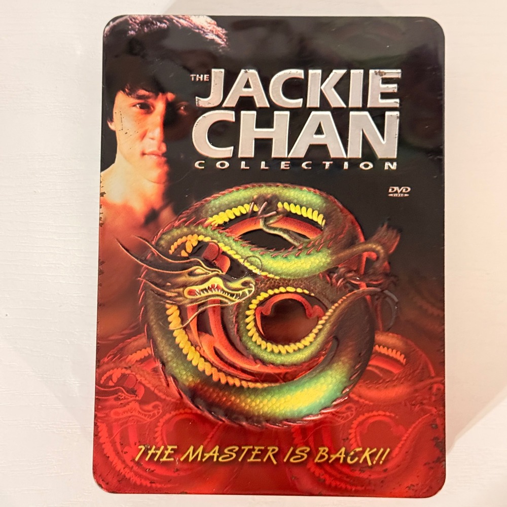 The Jackie Chan Collection 5 DVD Set Collector Edition Metal Tin Martial Arts